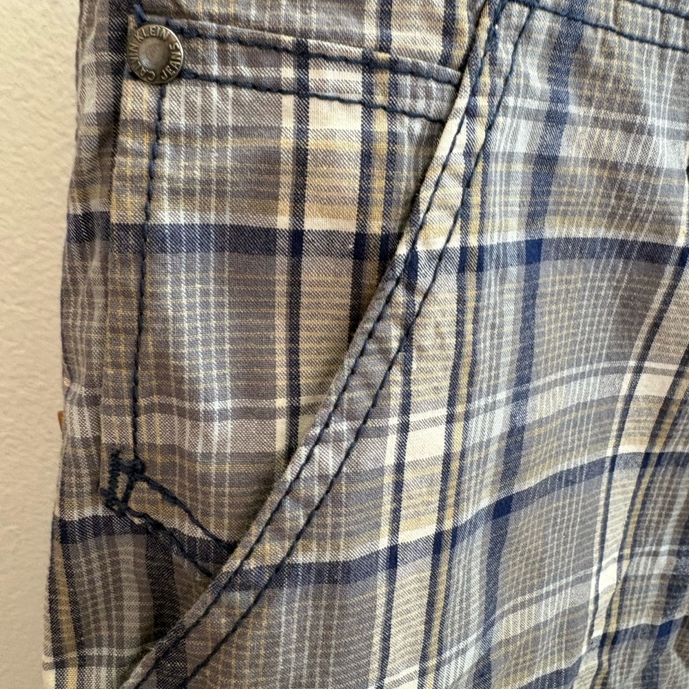 Calvin Klein Jeans Bayou Blue Madras Plaid Shorts 40 - Picture 2 of 7